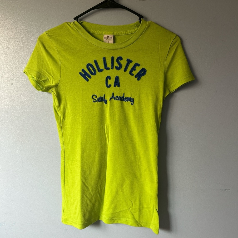 Hollister Green Fitted Short Sleeve T-Shirt